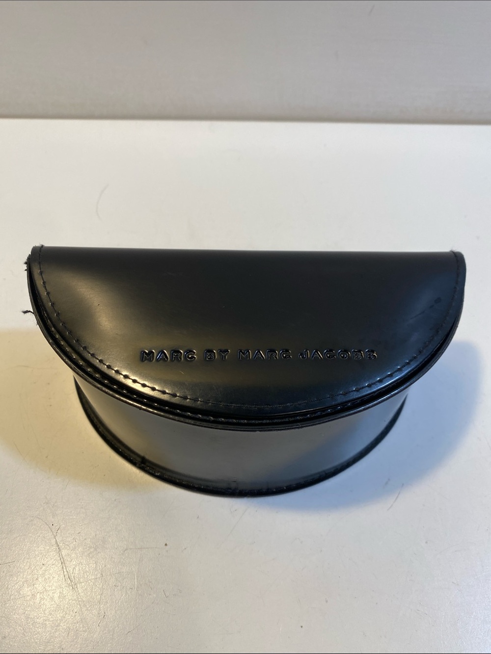 Marc by Marc Jacobs Black Half-Moon Eyewear Case